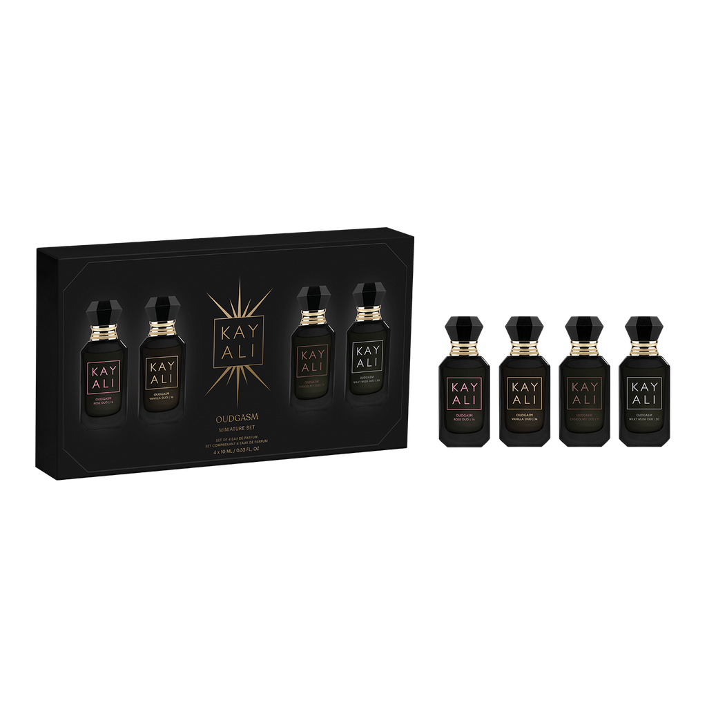 KAYALI OUDGASM ミニ香水セット 4本入り KAYALI Oudgasm Miniature Set | 4x10ml Oud Perfume Set