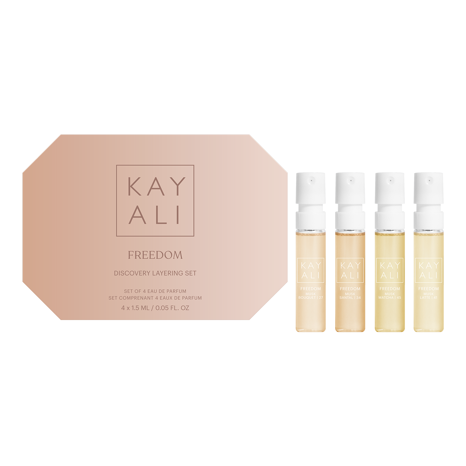 KAYALI Freedom Discovery Set - 4x1.5ml Layering Perfumes