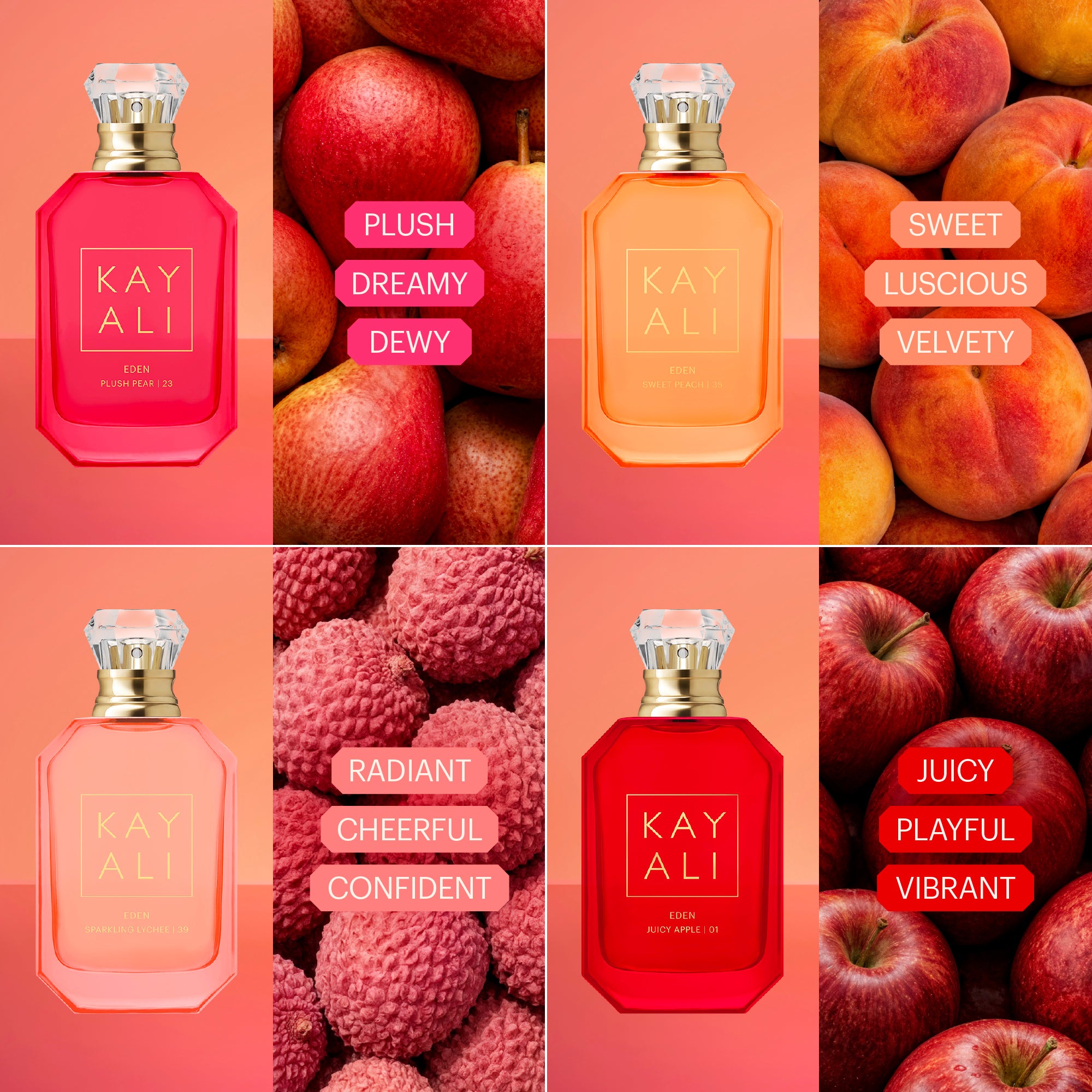 KAYALI EDENシリーズ 3本セット (10ml) KAYALI Eden Obsessions Miniature Set – Fruity Floral Perfume Gift Set