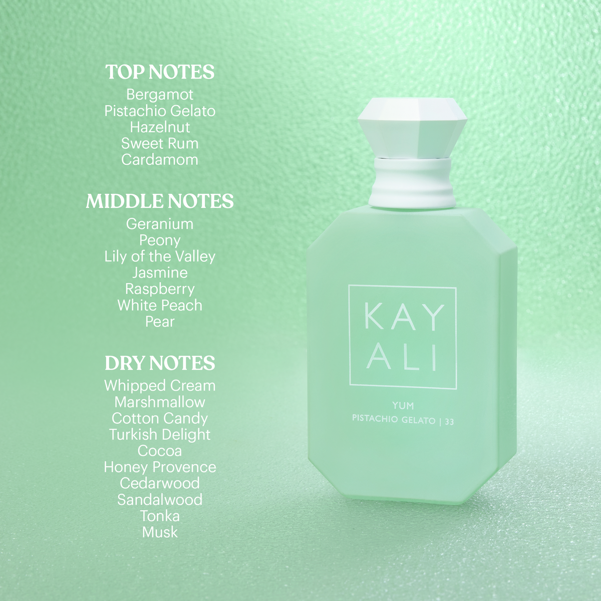 KAYALI Yum Pistachio Gelato Perfume | 33 - Gourmand Perfume