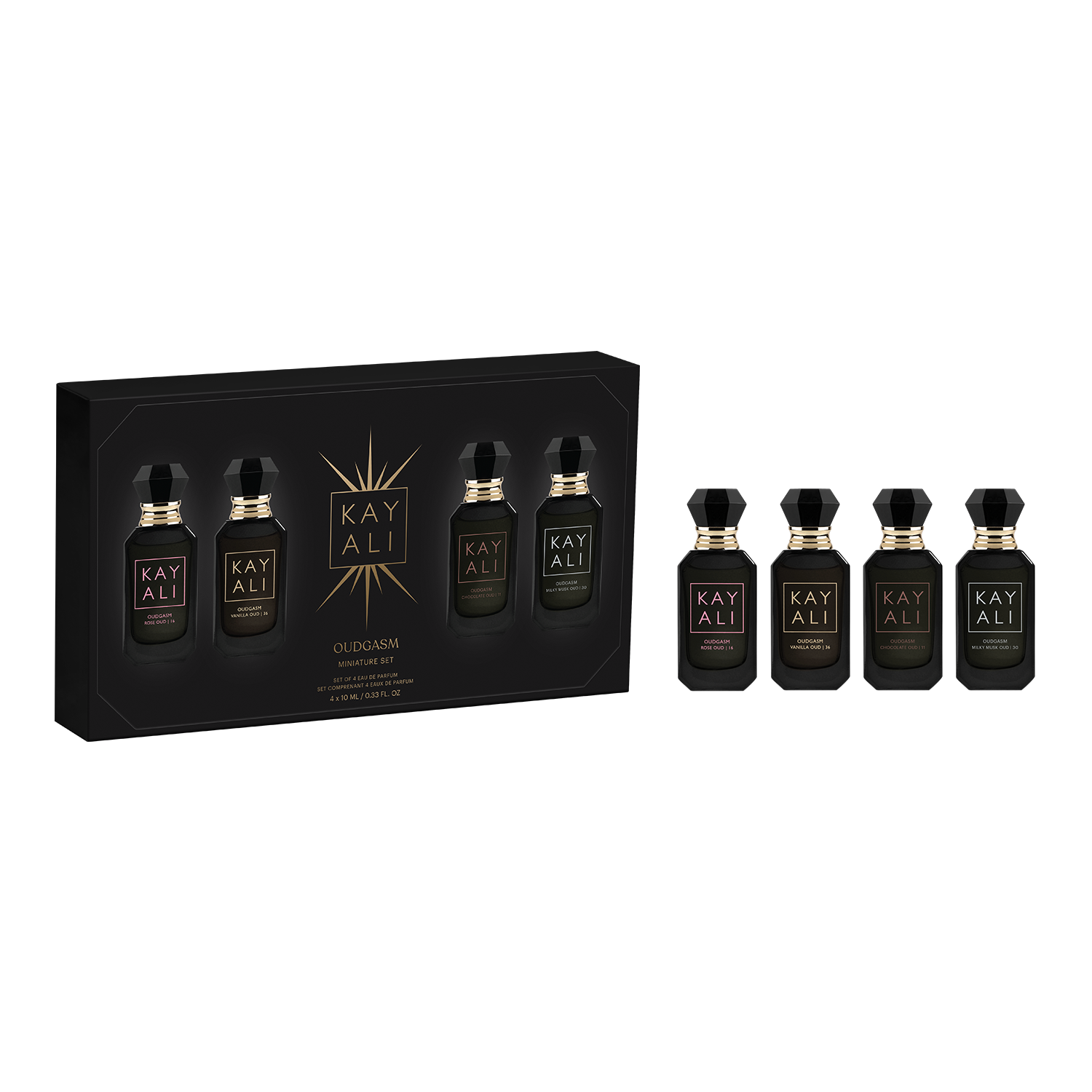 KAYALI Oudgasm Miniature Set | 4x10ml Oud Perfume Set